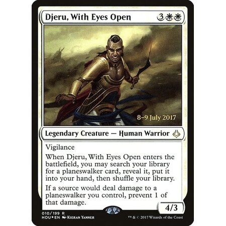 Djeru, With Eyes Open - Foil - Prerelease Promo