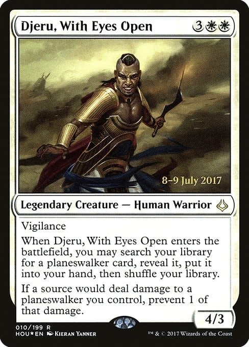 Djeru, With Eyes Open - Foil - Prerelease Promo