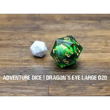 Premium Large Moving Eye D20 - Dragon's Eye