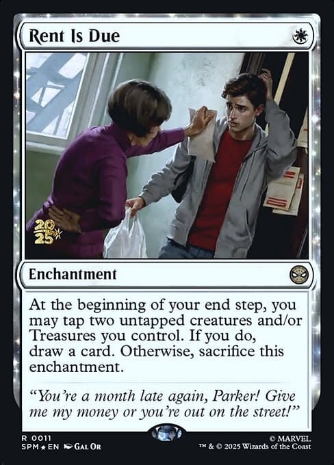 Rent Is Due - Foil - Prerelease Promo