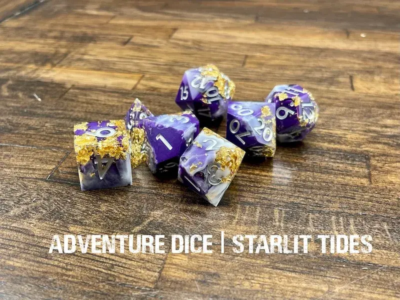 Sharp-Edge Resin RPG Set - Starlit Tides