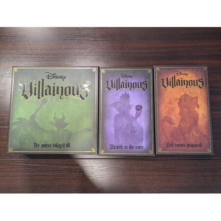 Villainous + Wicked to the Core + Evil Comes Prepared expansions