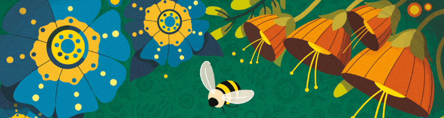 Cover art from the board game Flower Fields