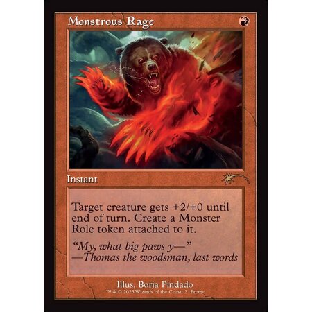 Monstrous Rage - Foil