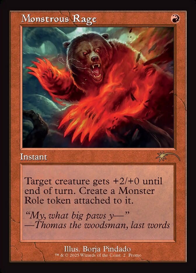 Monstrous Rage - Foil