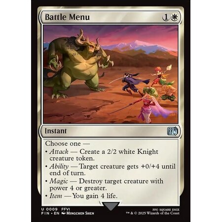 Battle Menu - Foil
