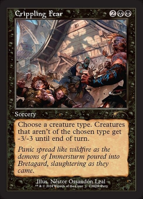 Crippling Fear - Foil - Commander Party Promo