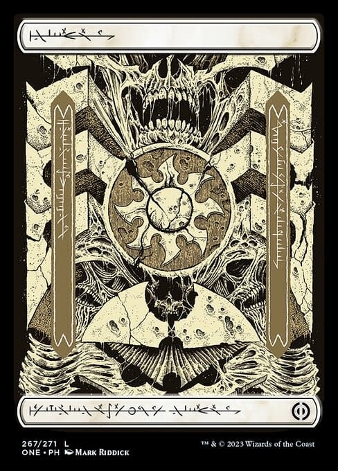 Plains (267) - Full Art (Phyrexian) - Foil