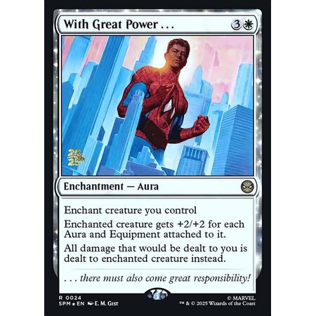With Great Power... - Foil - Prerelease Promo