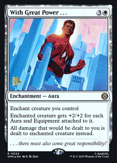 With Great Power... - Foil - Prerelease Promo