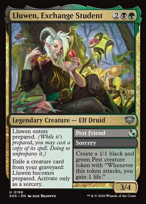 Lluwen, Exchange Student - Foil