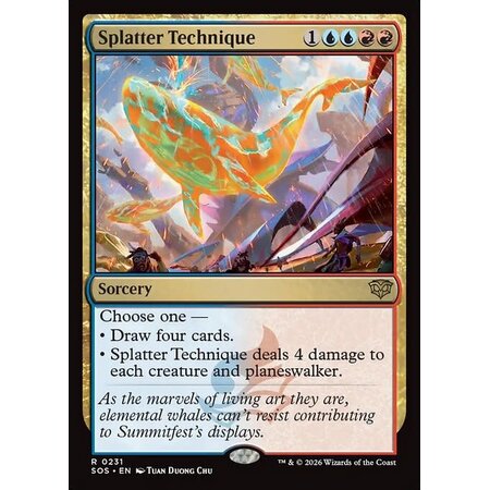 Splatter Technique - Foil