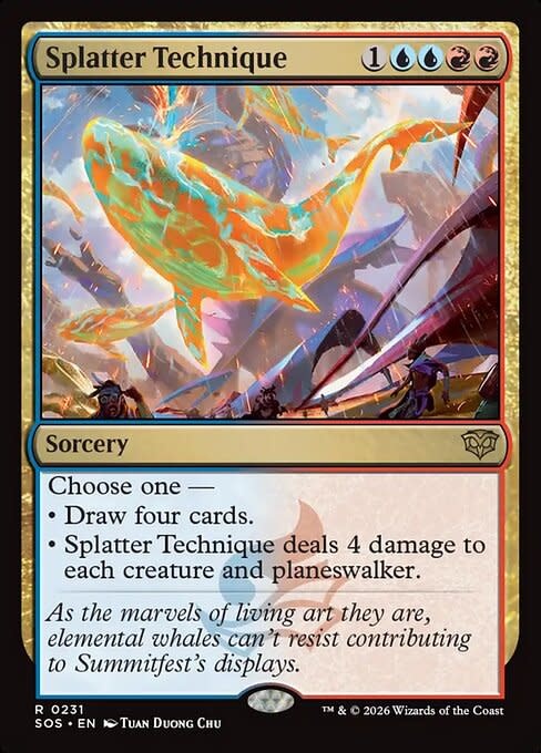 Splatter Technique - Foil