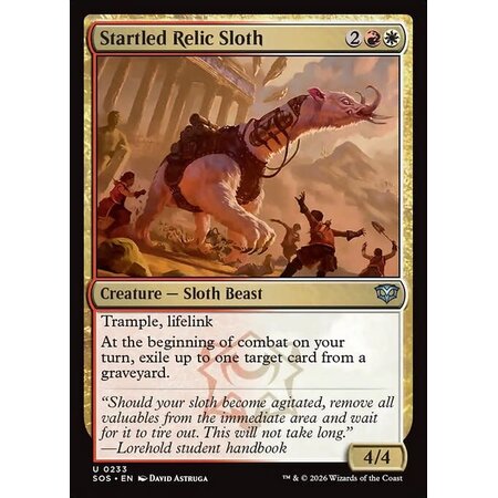 Startled Relic Sloth - Foil
