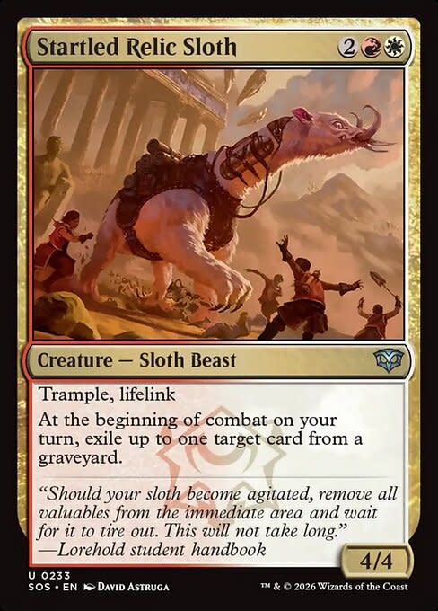 Startled Relic Sloth - Foil