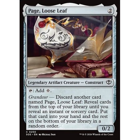 Page, Loose Leaf - Foil