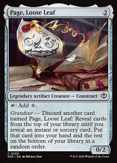 Page, Loose Leaf - Foil