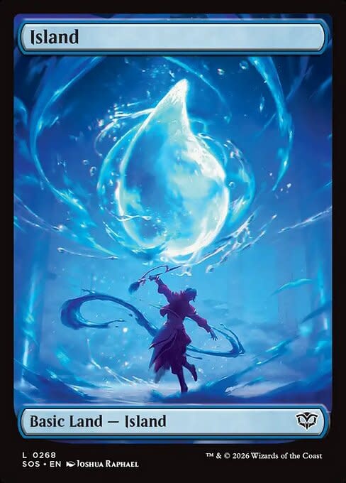 Island (268) Full Art - Foil