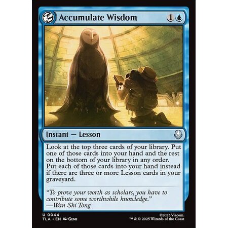 Accumulate Wisdom