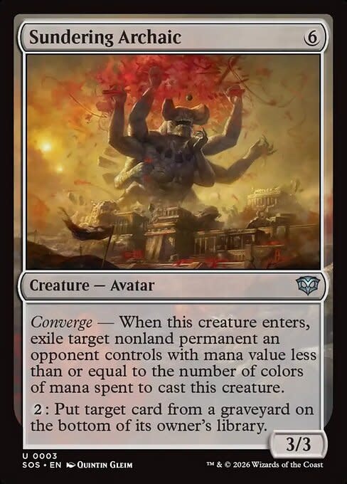 Sundering Archaic - Foil