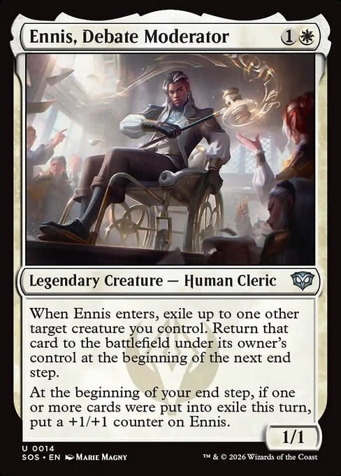 Ennis, Debate Moderator - Foil