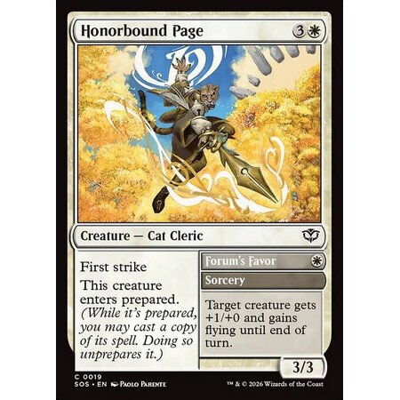 Honorbound Page - Foil