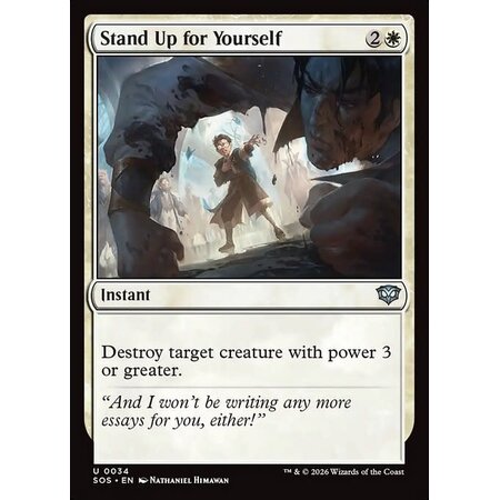 Stand Up for Yourself - Foil