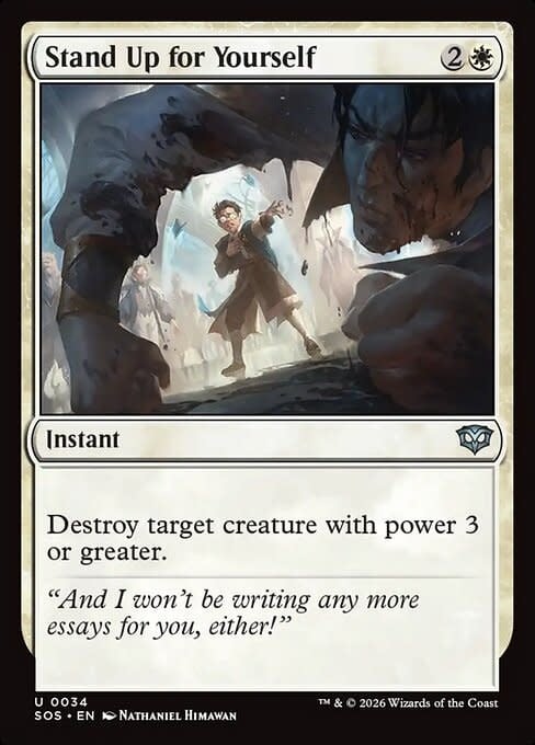 Stand Up for Yourself - Foil