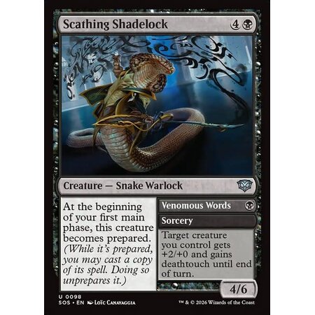 Scathing Shadelock - Foil