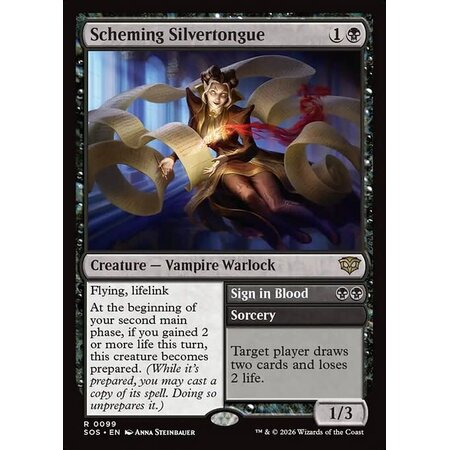 Scheming Silvertongue - Foil