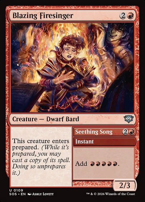 Blazing Firesinger - Foil