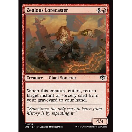 Zealous Lorecaster - Foil