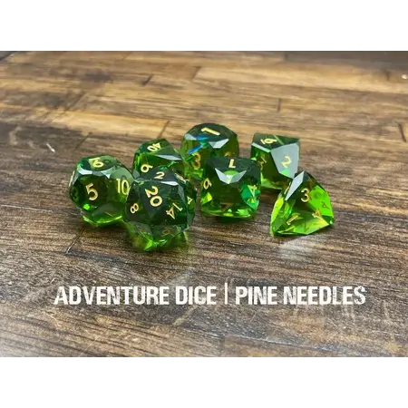 Premium RPG Dice Set - Pine Needles