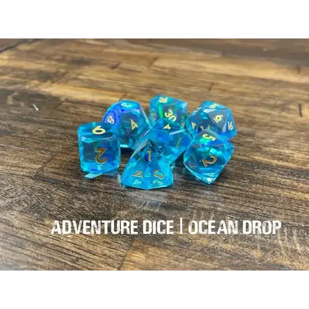 Premium RPG Dice Set - Ocean Drop