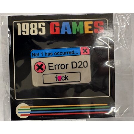 Error D20 Enamel Pin