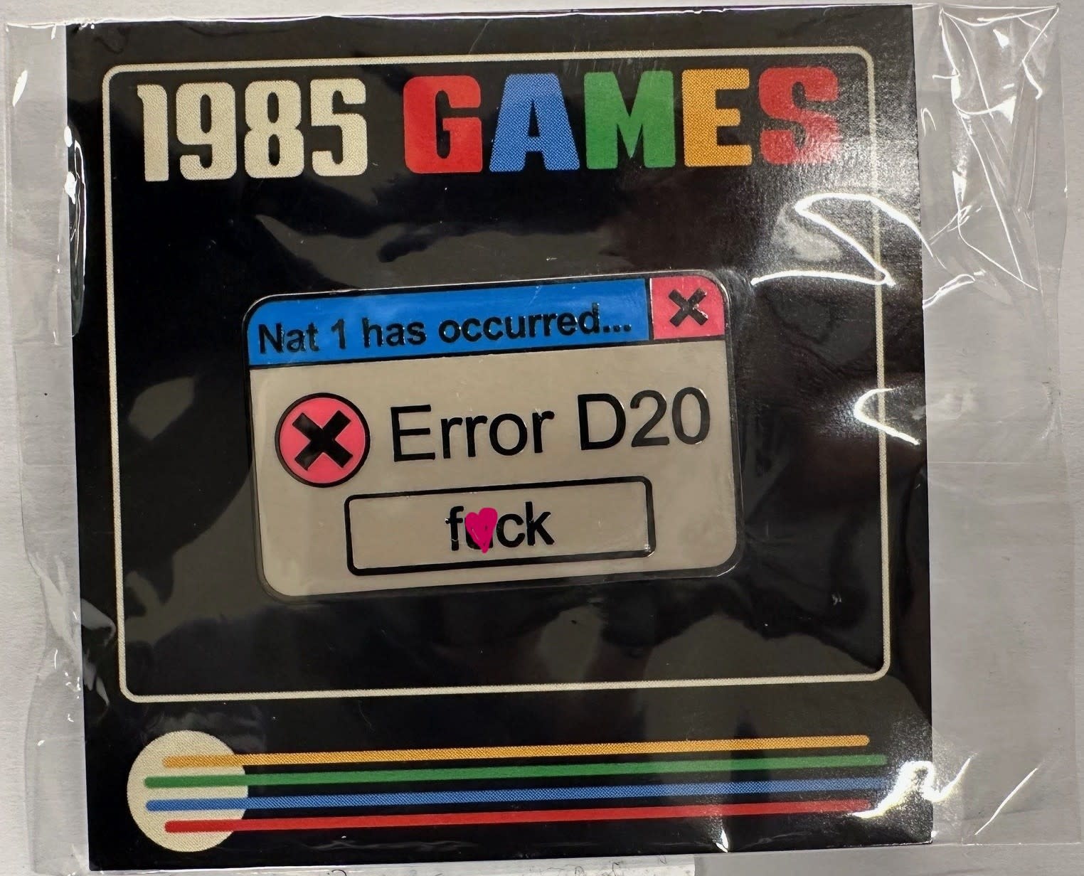 Error D20 Enamel Pin
