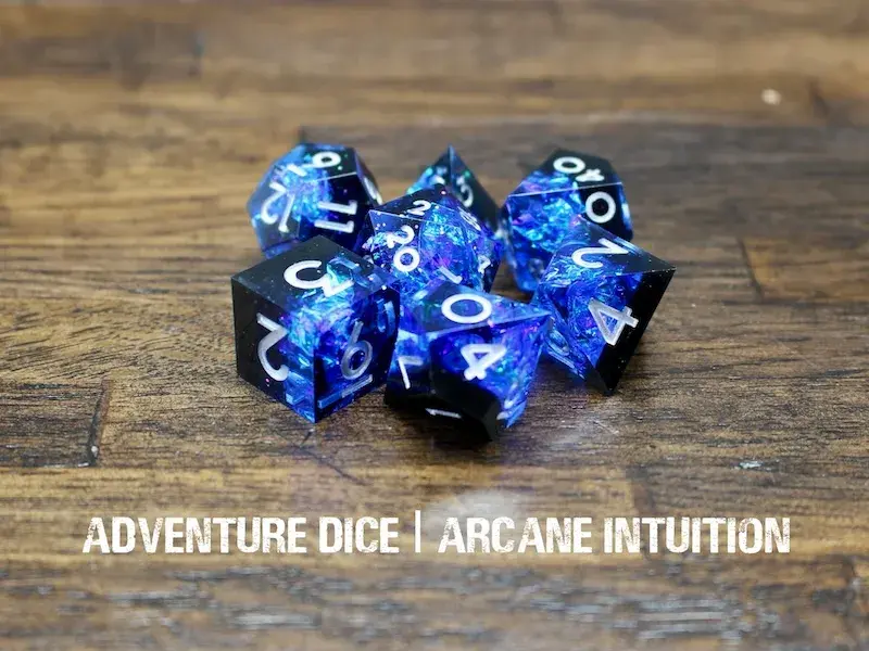 Sharp-Edge Resin RPG Set - Arcane Intuition