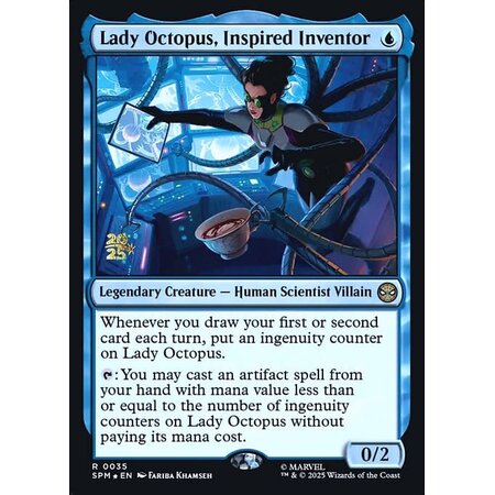Lady Octopus, Inspired Inventor - Foil - Prerelease Promo