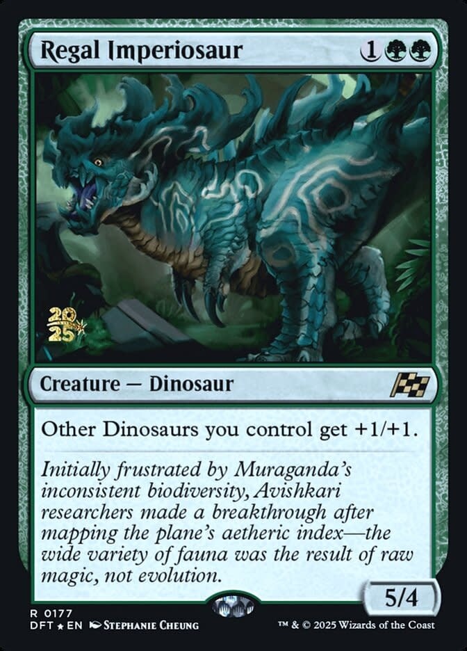 Regal Imperiosaur - Foil - Prerelease Promo