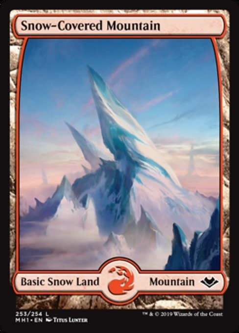 Snow-Covered Mountain - Full Art (253)