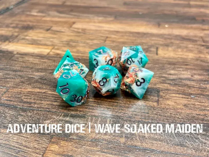 Sharp-Edge Resin RPG Set - Wave-Soaked Maiden