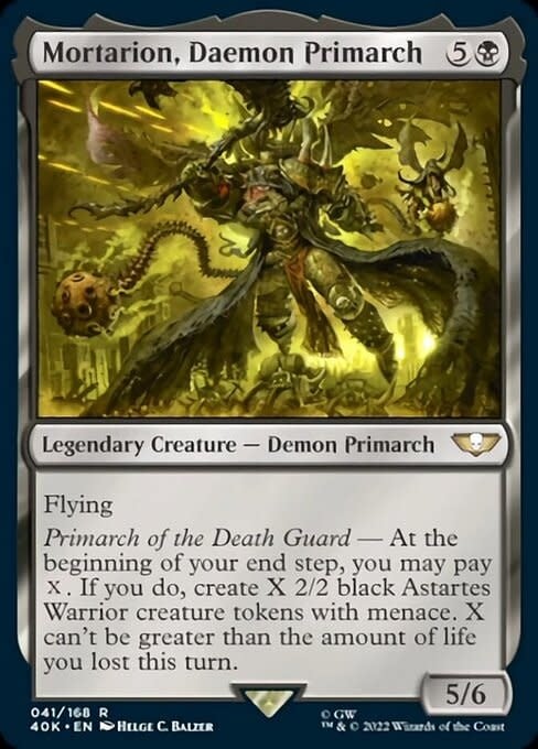 Mortarion, Daemon Primarch