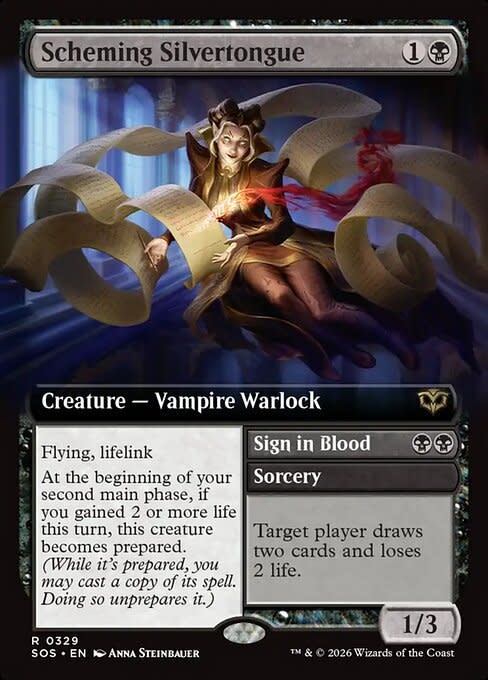 Scheming Silvertongue - Foil