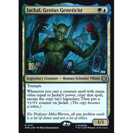 Jackal, Genius Geneticist - Foil - Prerelease Promo