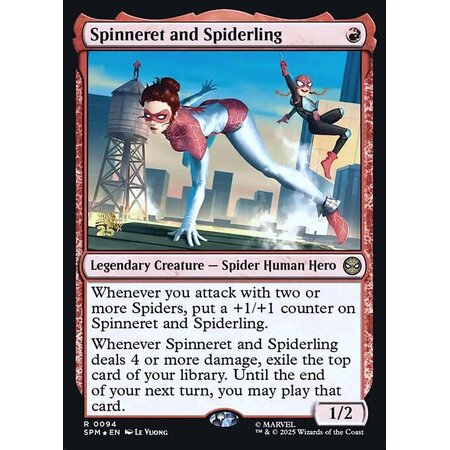 Spinneret and Spiderling - Foil - Prerelease Promo