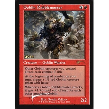 Goblin Rabblemaster - Foil - 30th Anniversary Promo