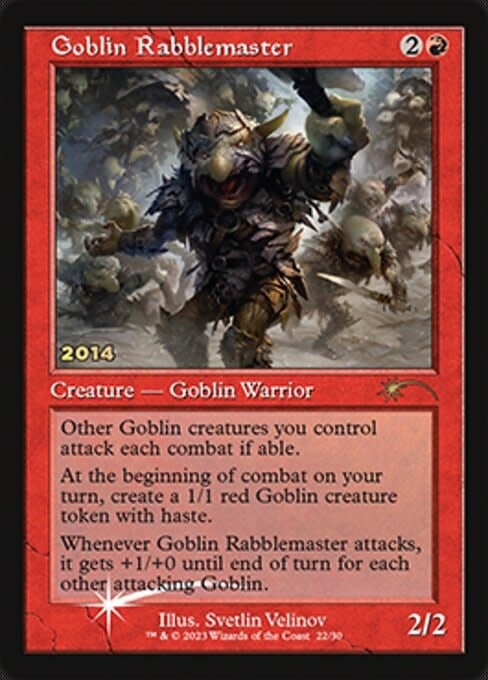 Goblin Rabblemaster - Foil - 30th Anniversary Promo