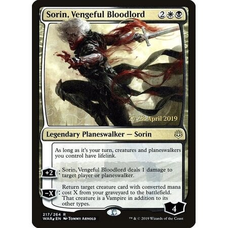 Sorin, Vengeful Bloodlord - Foil - Prerelease Promo