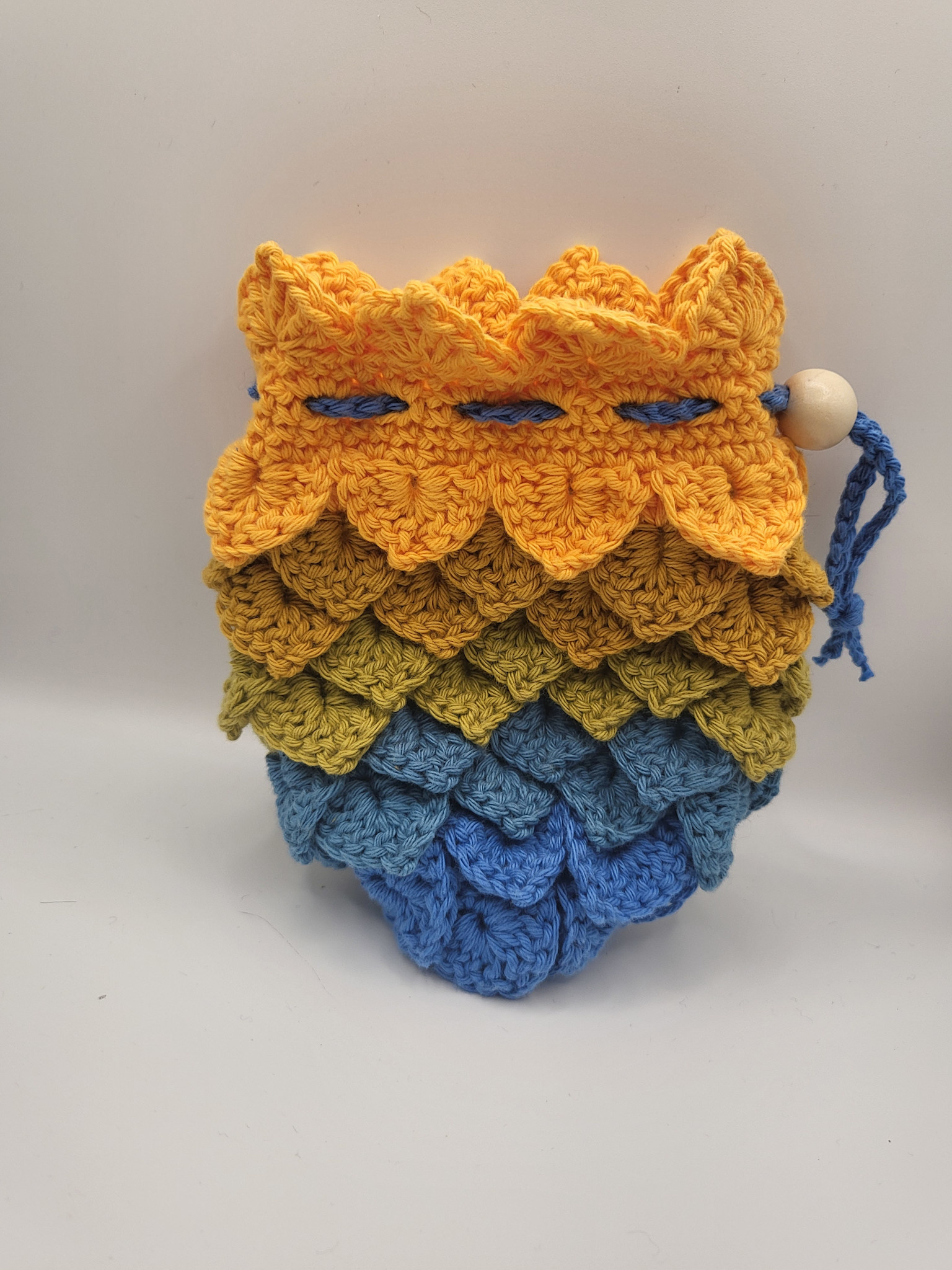 Crocheted Dragon Egg Dice Bags