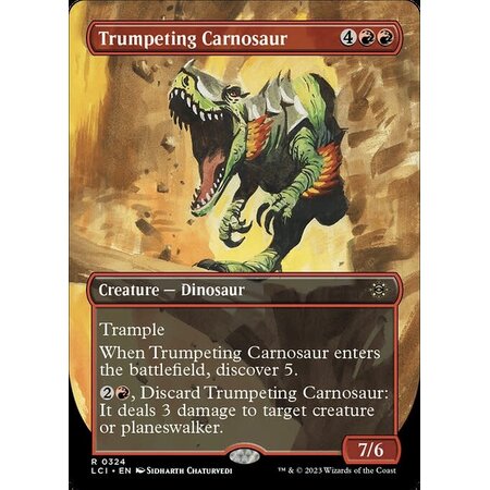 Trumpeting Carnosaur - Foil